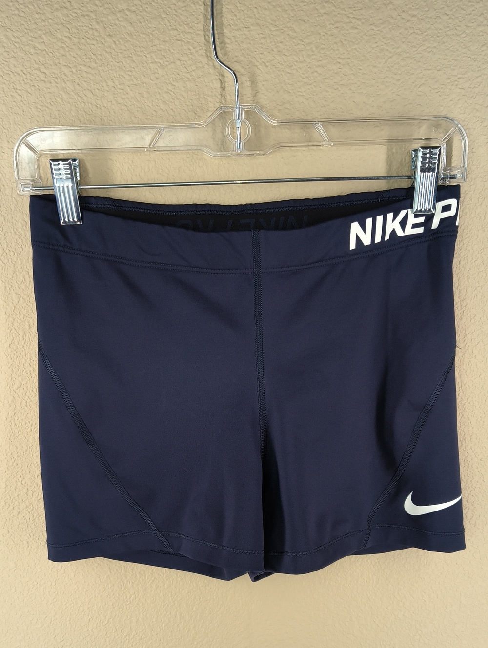 Nike Pro Shorts Navy Blue Size Large